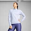 Polo manga larga RUN VELOCITY CLOUDSPUN para mujer, Cool Weather-heather, small-PER