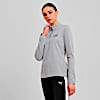 Polo con cierre Outdoor Inspired 1/4 para mujer, Light Gray Heather, small-PER