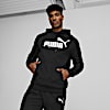 Polera con capucha con logotipo Essentials para hombre, Puma Black, small-PER