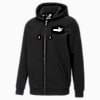 Casaca con capucha, logotipo y cierre Essentials para hombre, Puma Black, small-PER