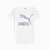 Polo para juniors con logotipo iridiscente Classics, PUMA White, small-PER