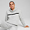 Polera con capucha PUMA TEAM para hombre, Light Gray Heather, small-PER