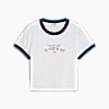 Polo crop top Downtown Graphic para mujer, PUMA White, small-PER