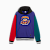 Buzo de basketball con capucha Bandwagon para hombre, For All Time Red-Lapis Lazuli-Cold Green-PUMA Black, small-PER