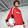 Polo de fútbol de manga larga unisex, Intense Red-AOP, small-PER