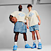 Shorts PUMA HOOPS x LAFRANCÉ Mosaic para hombre, Team Light Blue-AOP, small-PER