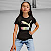 Polo para juniors CLASSICS Shiny Logo, PUMA Black, small-PER