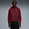 Polera con capucha Wardrobe Essentials Frisa para hombre, Ruby Shimmer, small-PER
