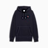 Polera oversize estampada con capucha PREMIUM ESS unisex, New Navy, small-PER