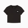 Crop top WARDROBE Essentials para mujer, PUMA Black, small-PER