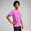 Polo para juniors PUMA HOOPS x TORTUGAS NINJA, Wild Berry, small-PER