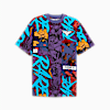 Polo de basketball estampada Melo Phoenix para hombre, Blue Crystal-AOP, small-PER