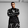 Polo PUMA HOOPS x LAFRANCÉ Written in Chrome para hombre, PUMA Black-Flat Medium Gray AOP, small-PER