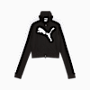 Casaca crop top FUTURE.PUMA.ARCHIVE T7 para mujer, PUMA Black-PUMA White, small-PER