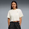 Polo crop top PUMA x ROSÉ para mujer, Warm White, small-PER