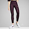 Leggings EVOSTRIPE para mujer, Midnight Plum, small-PER