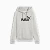 Polera con capucha ESS No. 1 Logo para mujer, Light Gray Heather, small-PER