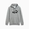 Polera con capucha logotipo Essentials No. 1 para hombre, Medium Gray Heather, small-PER