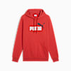 Polera con capucha Essentials+ 2 Colour Logo para hombre, Red Fire, small-PER