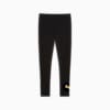 Leggings ESS METALLIC para mujer, PUMA Black-Metallic Gold, small-PER