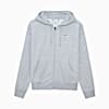 Casaca Wardrobe Ess Suede FZ FL para mujer, Light Gray Heather, small-PER