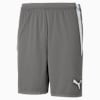 Shorts de fútbol teamLIGA para hombre, Smoked Pearl-Puma White, small-PER