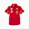 Polo con cuello piqué Scuderia Ferrari 2025 Team II para hombre, Dark Cherry, small-PER