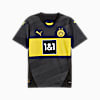 Camiseta Borussia Dortmund visitante para hombre, PUMA Black-Faster Yellow, small-PER