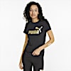 Polo Essentials+ para mujer, Puma Black-Gold foil, small-PER