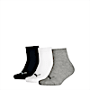 Medias Quarter para niños, pack de 3 pares, grey/white/black, small-PER