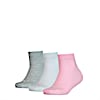 Medias Quarter para niños, pack de 3 pares, rose water, small-PER