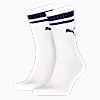Medias Crew Heritage Stripe, pack de 2 pares unisex, white / blue, small-PER
