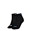 Medias deportivas, pack de 2 pares unisex, black combo, small-PER