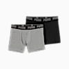 Boxer PUMA, pack de 2 para hombre, GREY MELANGE / BLACK, small-PER