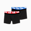 Boxer PUMA, pack de 2 para hombre, BLACK / BLUE / RED, small-PER