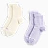 Medias PUMA ZIGZAG, pack de 2 pares para mujer, purple / white, small-PER