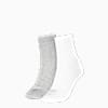 Medias PUMA ZIGZAG, pack de 2 pares para mujer, white / grey, small-PER