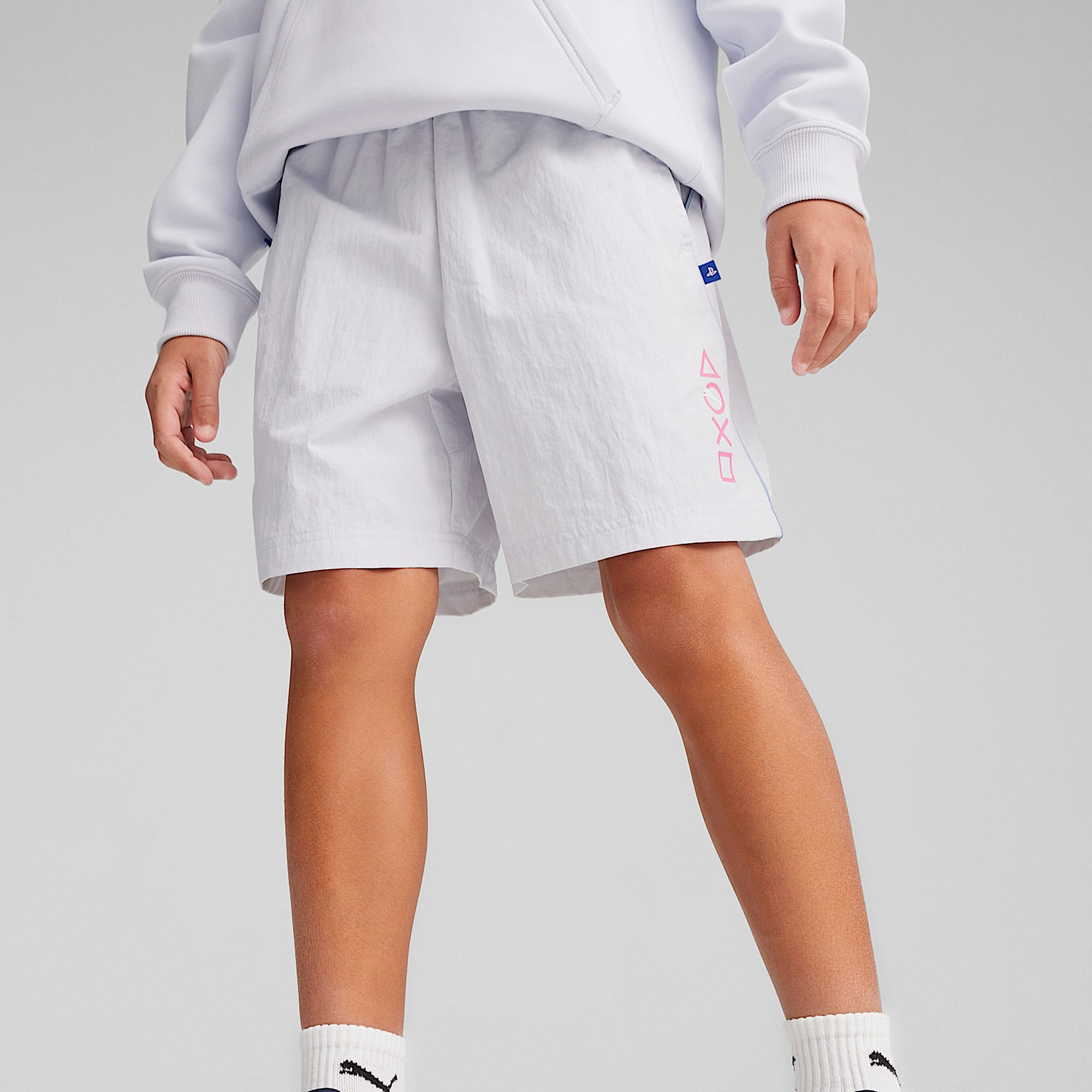 Puma shorts kids silver clearance