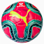 LaLiga 1 HYBRID (Dimple) FuÃŸball, Pink-Yellow-Green Glimmer, small