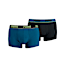 Boxer Basic 2 paia, petrol blue, small