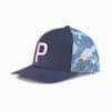 P 110 Trucker Snapback Men's Golf Cap, Navy Blazer, small-SEA