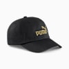 Essentials No.1 Cap, PUMA Black-Gold No1 Logo, small-SEA