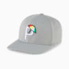 Palmer P Golf Cap, Ash Gray-White Glow, small-IDN
