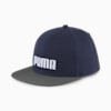PUMA Flat Brim Cap, PUMA Navy-Shadow Gray-PUMA White, small-SEA