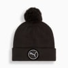 WRMLBL Men's Golf Removable Pom Beanie, PUMA Black, small