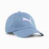 Essentials PUMA Cat Baseball Cap, Cool Blue, small-AUS