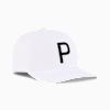 Heritage P Men's Cap, White Glow-PUMA Black, small-NZL