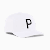 Men's Heritage P Cap, White Glow-PUMA Black, small-NZL