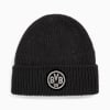 Borussia Dortmund Soccer Essentials Mid Crown Beanie, PUMA Black-Flat Medium Gray, small