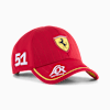 Cappellino rosso PUMA con logo Ferrari, numero 51 e scritta 'Espresso' sulla visiera.